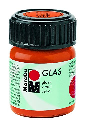 Marabu MR110539013 Porcelain Paint - 013 Orange- 15ml