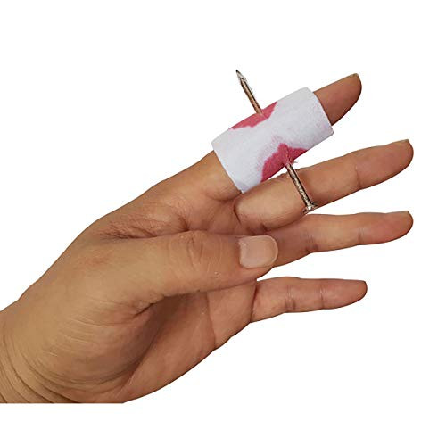 LKXHarleya Halloween Horror Headband-Realistic Bloody Cleaver-Scissors-Saw Blade Hair Bands Halloween Costume Party Supplies-Nail-