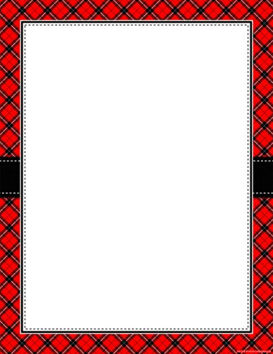 Teacher Created Resources Red Plaid Blank Chart -7548-