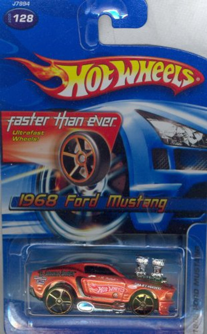 Hot Wheels 1968 orange FORD MUSTANG faster then ever ultra fast wheels 1-64 Scale Die-cast Collectible Car Hot Wheels 1968 orange FORD MUSTANG faster then ever ultra fast wheels 1-64 Scale Die-cast Collectible Car