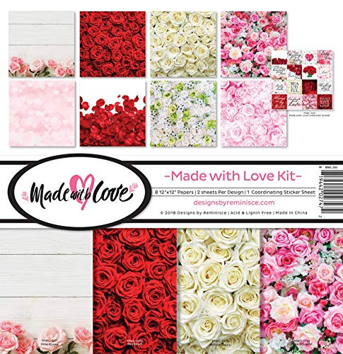 Reminisce (REMBC) MWL-200 Made with Love Scrapbook Collection Kit Multi Color Palette