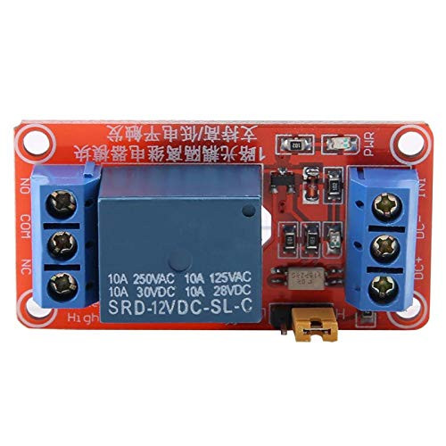 Relay Module- Strong Driving Ability Relay Board Relay Module Board- 5V/12V/24V Relay Module Optocoupler Relay Module Power Relay Industry for Home-12V-