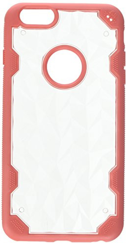 Asmyna Carrying Case for Apple-iPhone 6S Plus/6 Plus - Retail Packaging - Transparent Clear Polygon/Orange