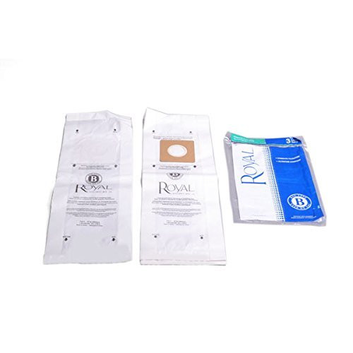Royal Dirt Devil Paper Bag- Royal Type B Upright Top Fill -Pack of 3-