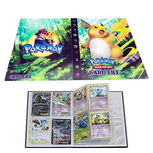 Trading Cards Album Book Best Protection Cards Binder Cards Holder Album for Pokemon - GX EX Box -Raichu-