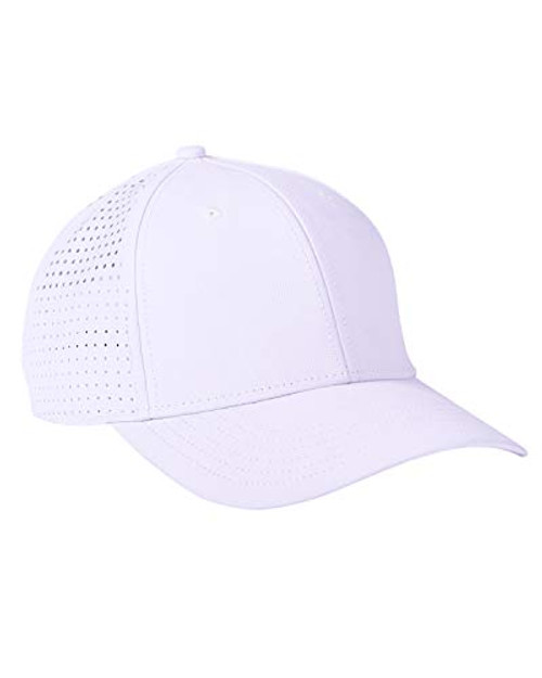 Big Accessories Performance Perforated Cap- White- One Size