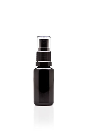 Infinity Jars 15 Ml (.5 fl oz) Black Ultraviolet Glass Fine Mist Spray Bottle