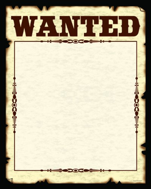 Carson Dellosa Wanted Chart -6350-