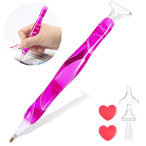 Diamond Painting Pen? Handmade Diamond Art Pen Kit- Resin 5D DIY Diamond Drill Pen for Art Crafts Cross Stitch Hobby -Dark Blue-01- -Purple-