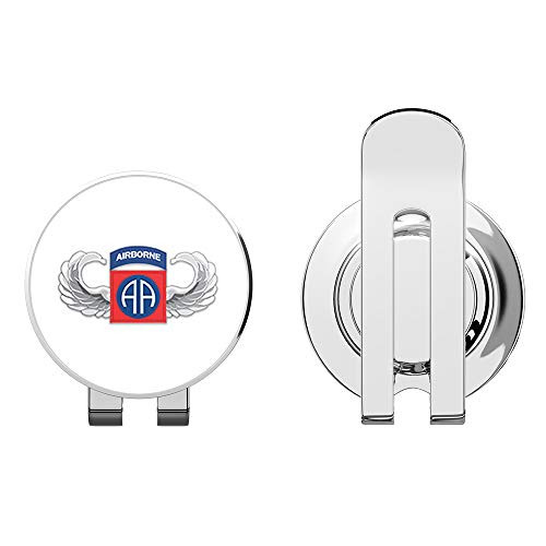 US Army 82nd Airborne Jump Wings Golf Hat Clip with Magnetic Ball Marker US Army 82nd Airborne Jump Wings Golf Hat Clip with Magnetic Ball Marker