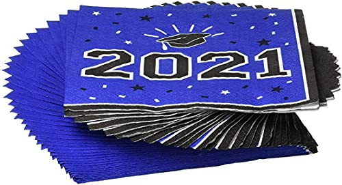 2021 Graduation | Luncheon Napkins 6.5inch | Blue | 40ct