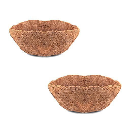 2/4PCS Round Coco Liners for Hanging Basket- 8/10/12/14/16 in Coconut Fiber Planter Liners Coconut Fiber Liners for Wall Hanging Baskets- Garden Planter Flower Pot -8in- 2pc- 2/4PCS Round Coco Liners for Hanging Basket- 8/10/12/14/16 in Coconut Fiber Planter Liners Coconut Fiber Liners for Wall Hanging Baskets- Garden Planter Flower Pot -8in- 2pc-