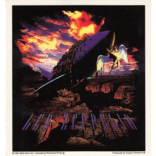 Led Zeppelin Angel Lifting Zeppelin sticker