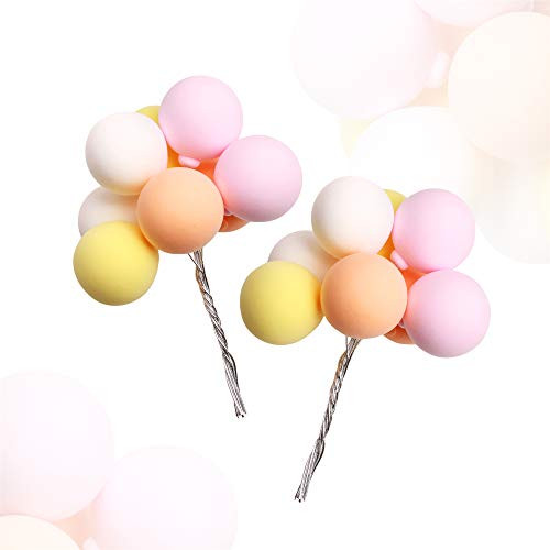 Unimall Pack of 16Pcs-2 Sets- Romantic Pink Orange Yellow White Mixed Color Balloon Cupcake Topper Cupcake Picks Wedding Birthday Cake Decorations Party Favor Graduation Cake Topper Baby Shower Unimall Pack of 16Pcs-2 Sets- Romantic Pink Orange Yellow White Mixed Color Balloon Cupcake Topper Cupcake Picks Wedding Birthday Cake Decorations Party Favor Graduation Cake Topper Baby Shower