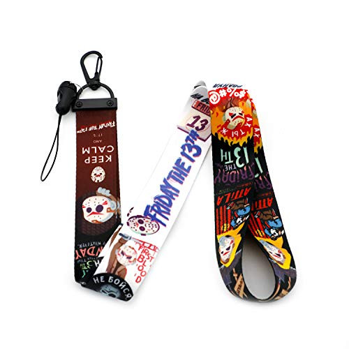 Friday The 13th Lanyard Horror Lanyard Key Chain Clip Neck ID Badge Holder Lanyard -LD-13th Friday-
