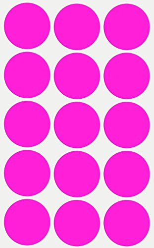 Royal Green Color Coding dot Labels Bright Neon Pink Colored Sticker 30mm -1.25 inch- - 225 Pack