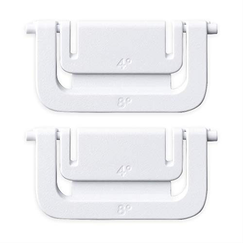 HUYUN White Plastic Stand Foot Leg Replacement for Logitech G813/G815/G913/G915 TKL RGB Mechanical Gaming Keyboard -1 Pair White Stand-