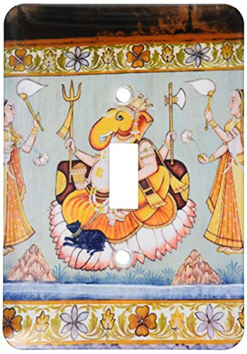 3dRose lsp_188254_1"Mural Painted On The Wall, Mehrangarh Fort, Jodhpur, Rajasthan" Single Toggle Switch