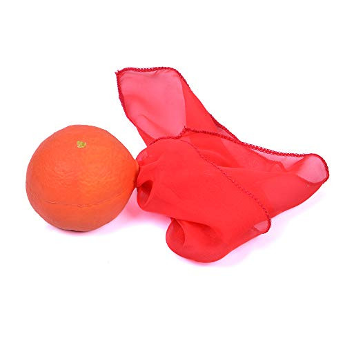 bigbao Rubber Fake Orange with Silk- Silk to Orange- Vanishing/Appearing Magic Tricks-Stage-Gimmick-Props-Mentalism