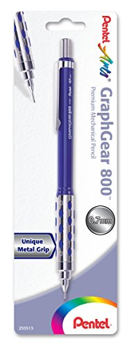 Pentel Arts Graph Gear 800 Mechanical Drafting Pencil 0.7mm, 1-Pack Carded (PG807CPABP)