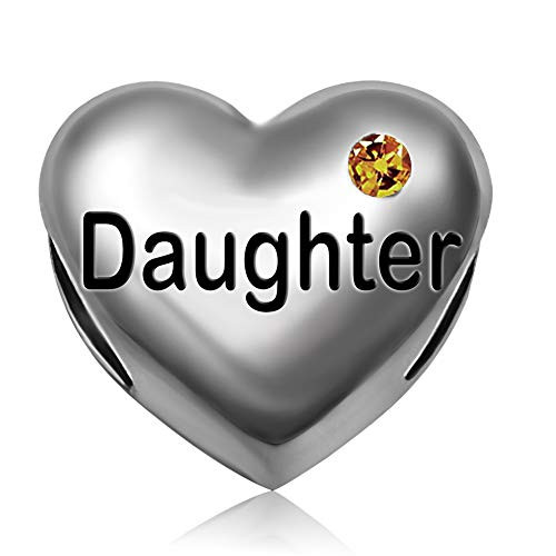 JMQJewelry Father I Love You Birthday Birthstone Yellow November Charms for Bracelets Daughter Women Girls Jewelry JMQJewelry Father I Love You Birthday Birthstone Yellow November Charms for Bracelets Daughter Women Girls Jewelry