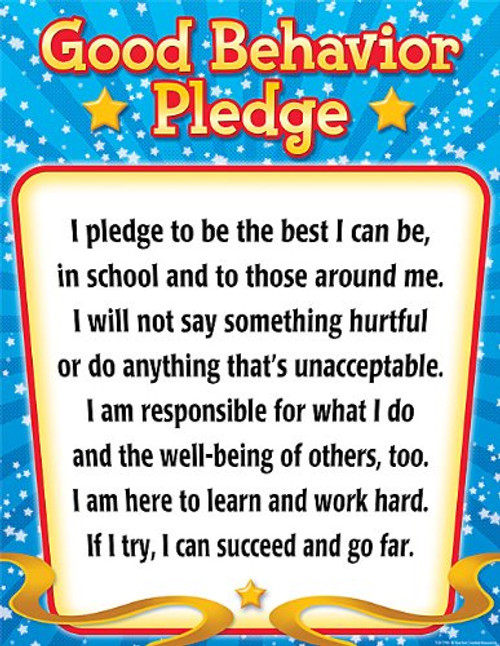 Teacher Created Resources Good Behavior Pledge Chart