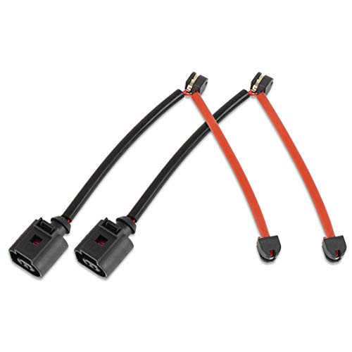X AUTOHAUX 2pcs 7L0907637C Rear Brake Pad Electronic Wear Sensor Replacement Brake Pad Wear Indicators for Volkswagen Touareg 2004-2010