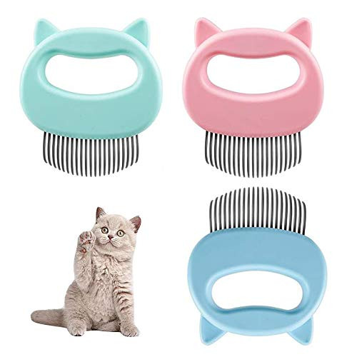 Cat Hair Massage Shedding Brush Pet Grooming Dematting Hair Remover Shell Comb Brush- Effective Dematting Painless Comb for Removing Matted Fur- Tangles of Long Haired Little Pets Cat Hair Massage Shedding Brush Pet Grooming Dematting Hair Remover Shell Comb Brush- Effective Dematting Painless Comb for Removing Matted Fur- Tangles of Long Haired Little Pets