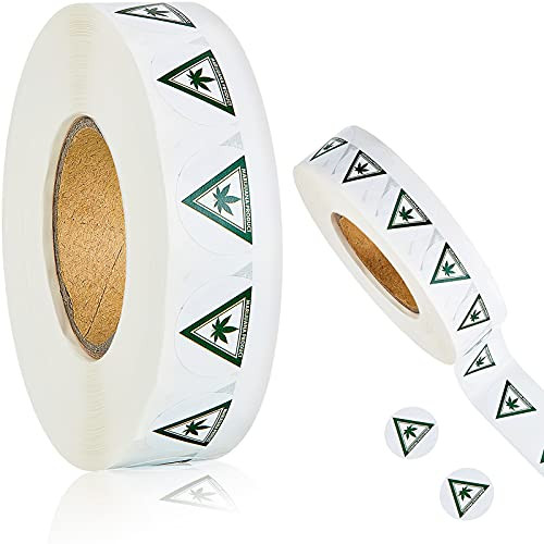 Warning Labels Michigan Universal Symbol Compliant Identification Labels Stickers Self-Adhesive Warning Stickers- 0.75 Inch -2000 Pieces-