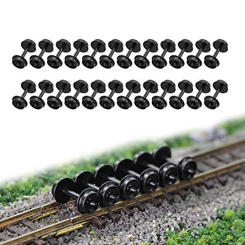 24pcs POM Plastic 33'' Wheels for Model Train 1-160 N Scale Wheel HP28 -N Scale-