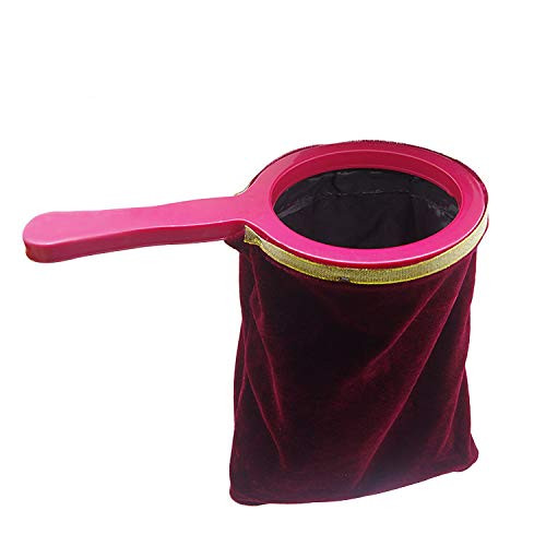Doowops Change Bag Repeat Zipper Magic Tricks Objects Appear Vanish Magic Stage Prop Accessories -Red-