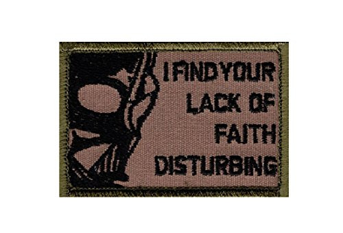 I Find Your Lack of Faith Disturbing Vader Patch -MTD1-