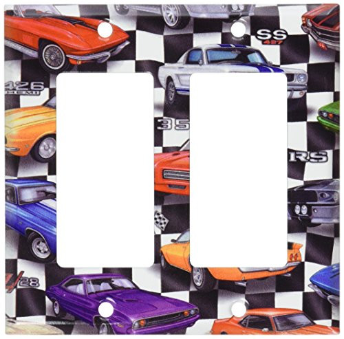 Art Plates - Muscle Cars Switch Plate - Double Rocker