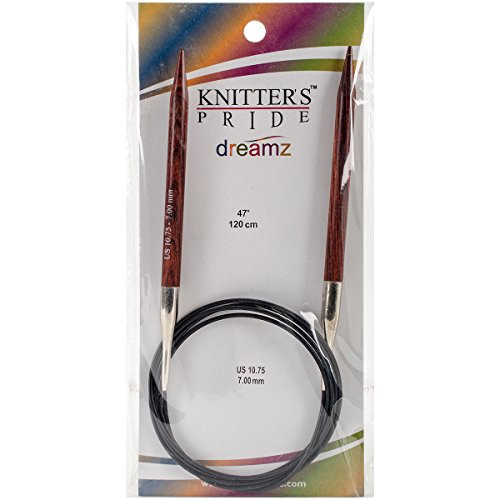 Knitter's Pride 10.75/7mm Dreamz Fixed Circular Needles, 47"