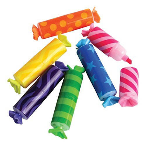U.S. Toy Lot of 12 Assorted Color and Scent Candy Theme Mini Highlighters