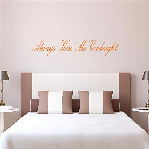Always Kiss Me Goodnight-22x4-Orange Always Kiss Me Goodnight-22x4-Orange