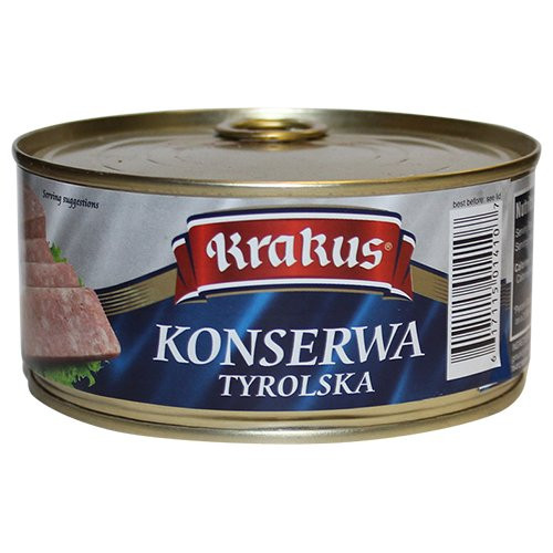 Krakus Traditional Polish Seasoned- Cured Minced Pork  and  Skin 10.5 oz