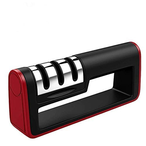 Etmury Knife Sharpener- 3-Stage Manual Kitchen Knife Sharpener Household Knife Accessories Sharpening Helps Repair for Straight- Ceramic and Steel Knives- Scissors Restore Dull Knife Etmury Knife Sharpener- 3-Stage Manual Kitchen Knife Sharpener Household Knife Accessories Sharpening Helps Repair for Straight- Ceramic and Steel Knives- Scissors Restore Dull Knife