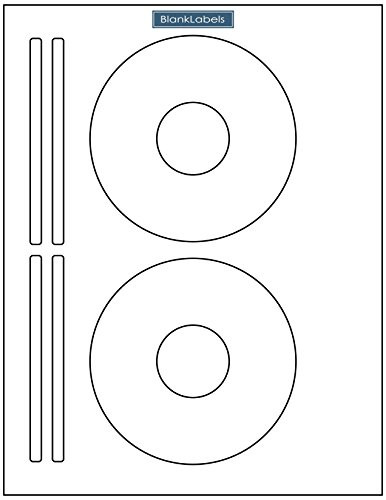50 CD/DVD Labels Blank Labels Brand. Laser and Ink Jet Compatible with Word Size 5931 Bright White Matte Finish. 25 Sheets