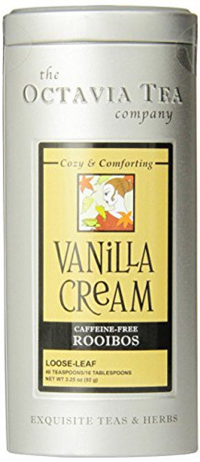 Octavia Tea Vanilla Cream (Caffeine-Free Red Tea/Rooibos) Loose Tea, 3.25 Ounce Tin Octavia Tea Vanilla Cream (Caffeine-Free Red Tea/Rooibos) Loose Tea, 3.25 Ounce Tin