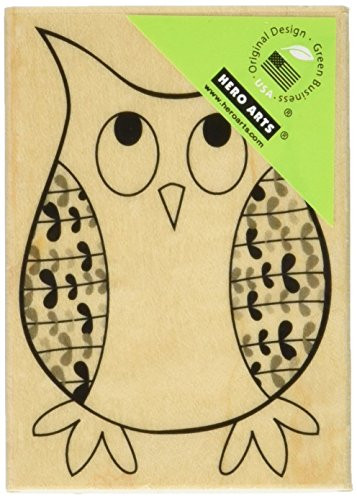 Hero Arts Curious Owl Woodblock Stamp