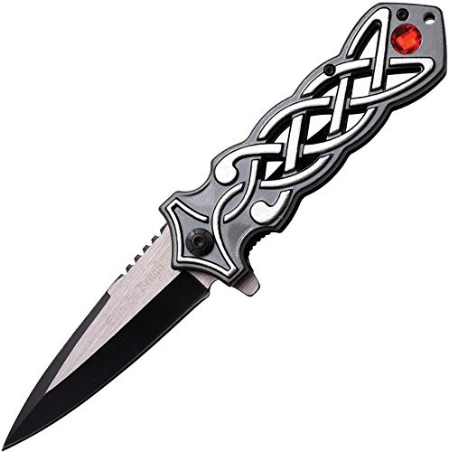 DARK SIDE DSA021SL-BRK Celtic Linerlock A/O Silver