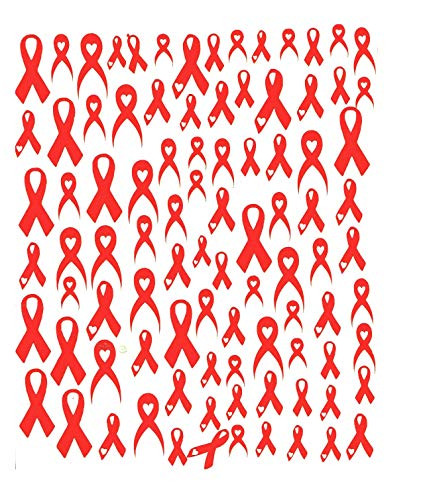 Multiple sclerosis -MS- Awareness Collection -Multiple sclerosis M.S Orange Ribbon Nail Stickers-