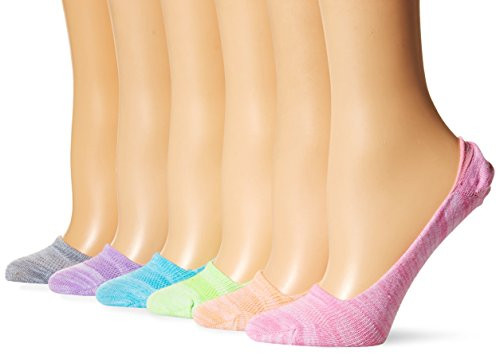 Hanes Women's 6-Pack Invisible Comfort Ballerina Liner- Light Asst 5-9
