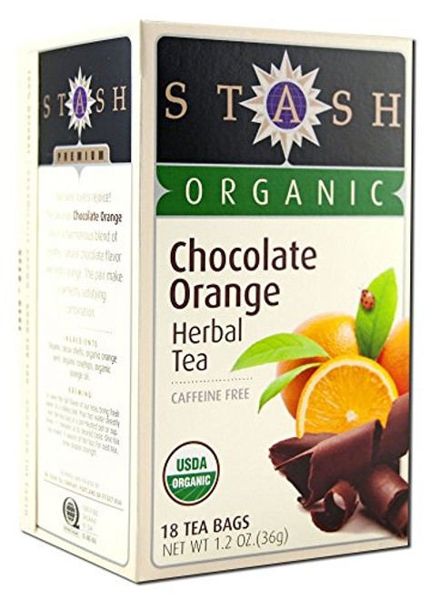 Stash Tea Company- Organic- Herbal- Chocolate Orange- Caffeine Free- 18 Tea Bag