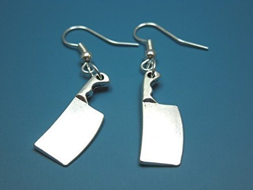 Butcher Knife Earrings - Zombie Weapon Creepy Cute Earrings Scary Horror Jewelry Quirky Funky Earrings Geek Fun Funny Earrings Rockabilly Butcher Knife Earrings - Zombie Weapon Creepy Cute Earrings Scary Horror Jewelry Quirky Funky Earrings Geek Fun Funny Earrings Rockabilly