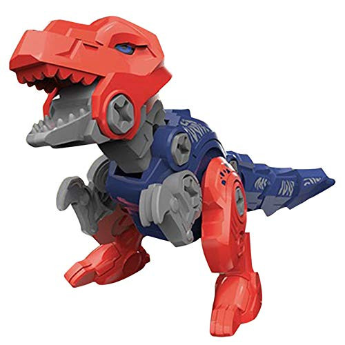 Binory Take Apart Dinosaur Toys for Kids Boys Building Dinos Blocks Puzzles Educational Disassembled Assembled Dino Model DIY Construction Toy for Dinosaur Birthday Party Gifts Favors Supplies-Red