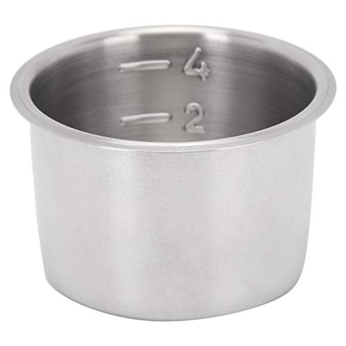 Espresso Maker Filter Basket Cup- 4 Cup Stainless Steel Coffee Portafilter Basket 51mm Single Wall Non?Pressurized Porous Filter