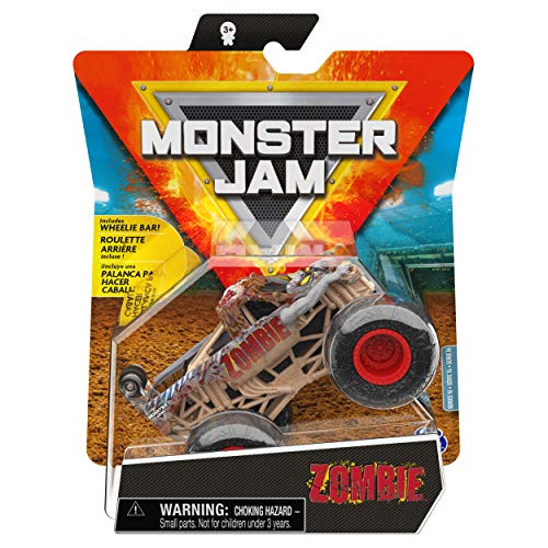 Monster Jam- Official Zombie Monster Truck- Die-Cast Vehicle- Elementals Trucks Series- 1-64 Scale