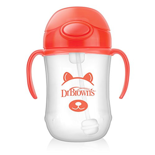 Dr. Brown's Baby's First Straw Cup- Cute Critters Orange- 9 ounce- Single